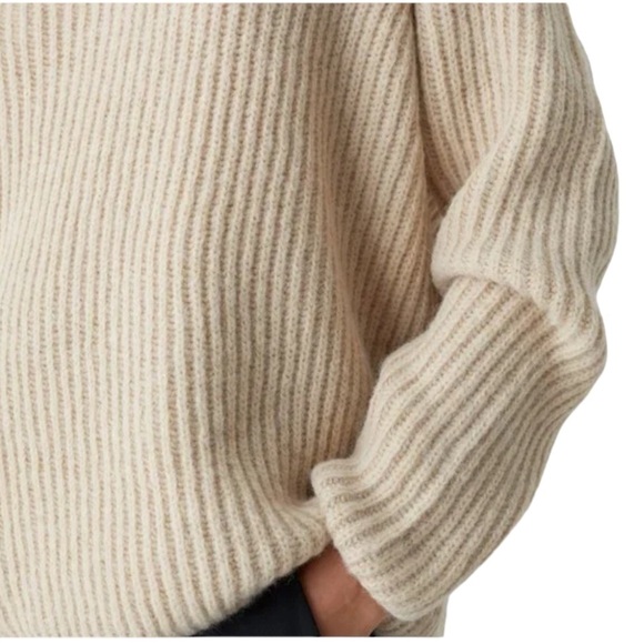 Closed Royal Baby Alpaca Sweater V Neck Oversized in Nude - Picture 2 of 13